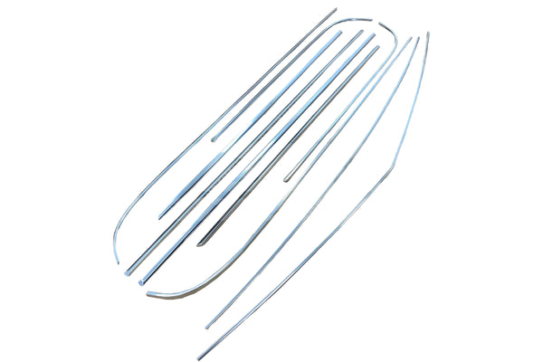 BMW 1502–2002 Complete Beltline Chrome Trim & Hardware Set