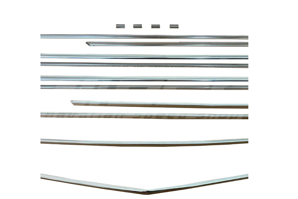 BMW 1502–2002 Complete Beltline Chrome Trim & Hardware Set