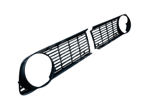 BMW 1502–2002 Black Plastic Front Side Grille Set (1973-On) - 51131826594 / 51131826593