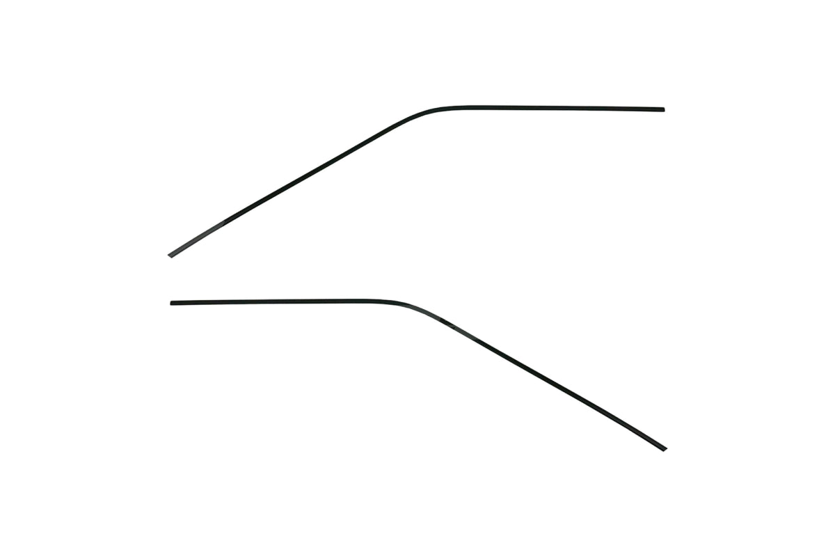 BMW E24 Front Black Window Trim Set - 51131961648 / 51131961647