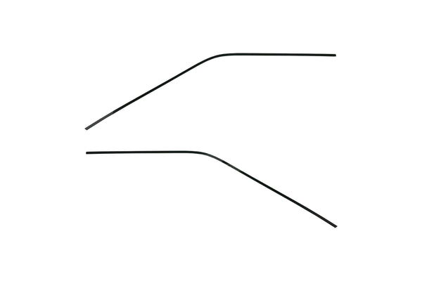 BMW E24 Front Black Window Trim Set - 51131961648 / 51131961647