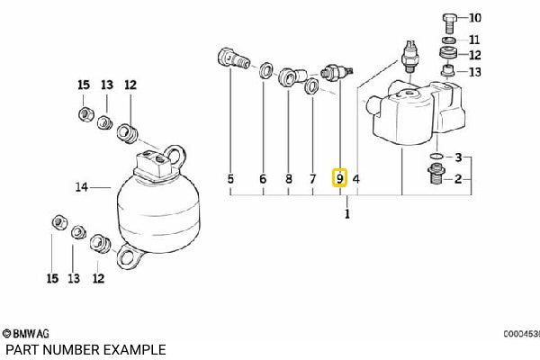 Genuine BMW Brake Pressure Switch – 34351182270
