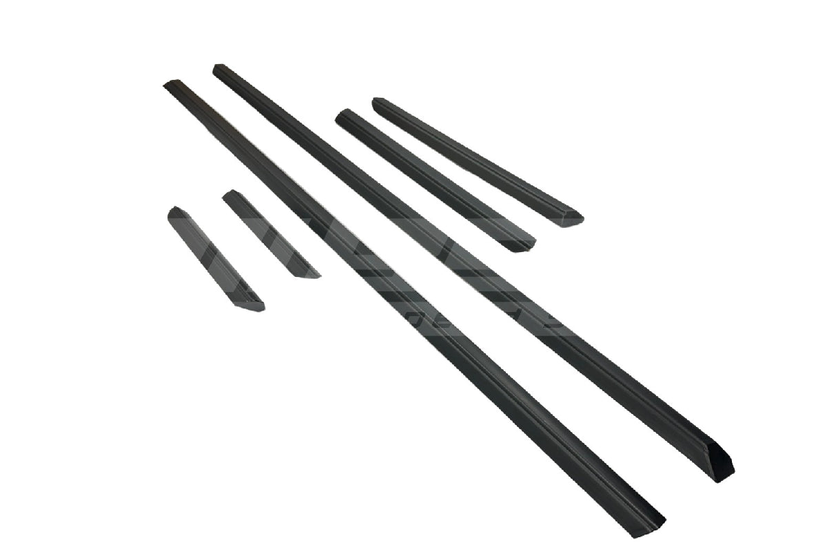 BMW E30 Cabrio Lower Moulding Set – All Black (Profile B)