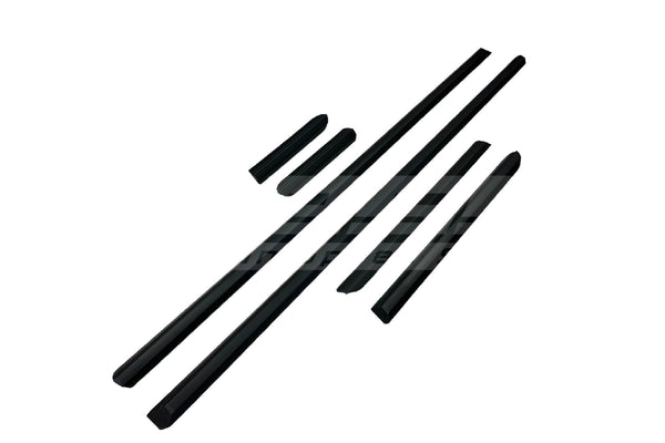 BMW E30 Cabrio Lower Moulding Set – All Black (Profile B)