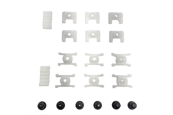 BMW E30 Cabrio Lower Moulding Set – All Black (Profile B)