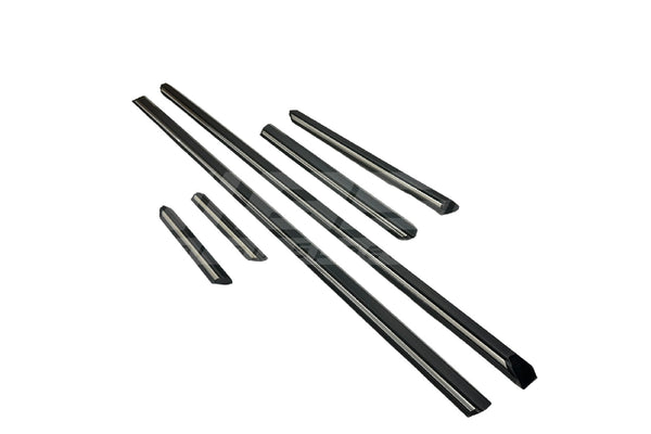BMW E30 Cabrio Lower Moulding Set – Chrome Insert