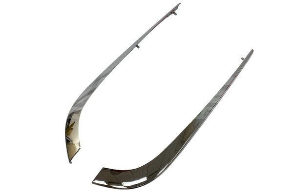 BMW E24 Front Chrome Bumper Covering Set - 51111838797 / 51111838798 / 51111838795