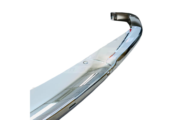 BMW 1502–2002 Late Chrome Front Bumper Set - 51115670000 / 51111815795 / 51111815796