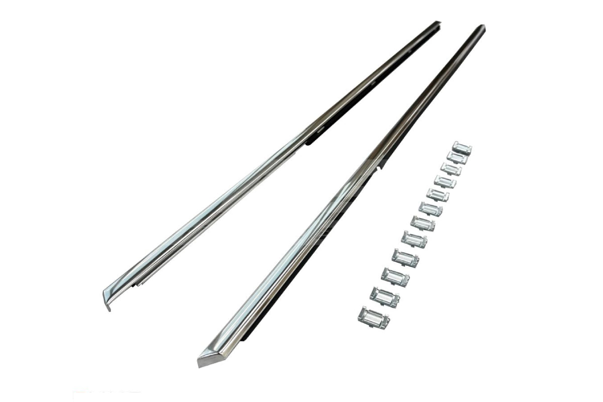 BMW 1502–2002 Chrome Front Window Outer Trim Set - 51211836291 / 51211836292 / 51211819328