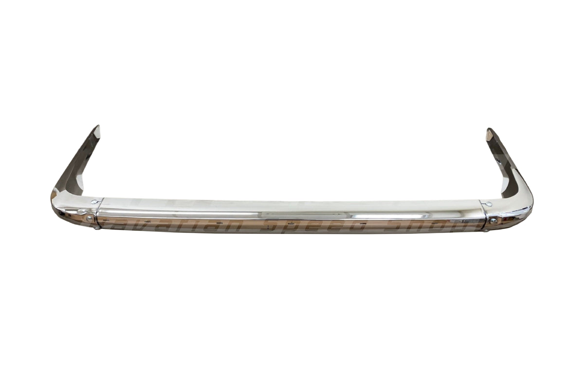 BMW 1502–2002 Late Chrome Rear Bumper Set - 51121815656 / 51121814703 / 51121814704