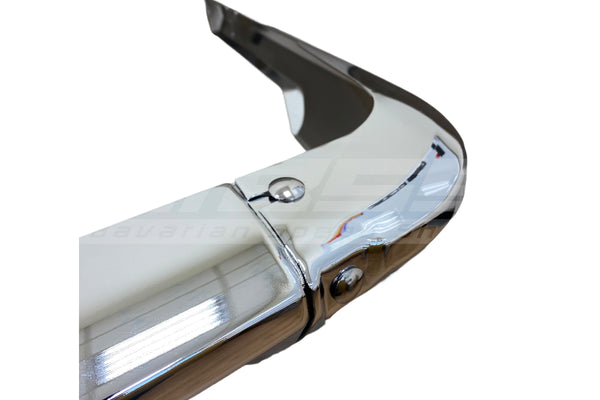 BMW 1502–2002 Late Chrome Rear Bumper Set (Modification) - 51121815656 / 51121814703 / 51121814704