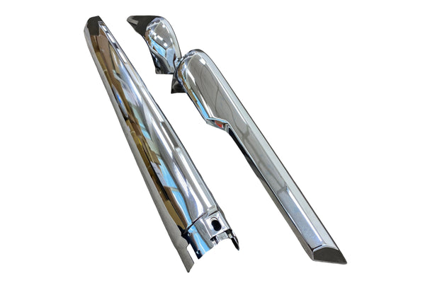 BMW 1502–2002 Late Chrome Rear Bumper Set (Modification) - 51121815656 / 51121814703 / 51121814704