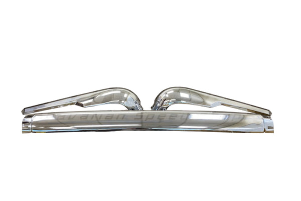 BMW 1502–2002 Late Chrome Rear Bumper Set (Modification) - 51121815656 / 51121814703 / 51121814704