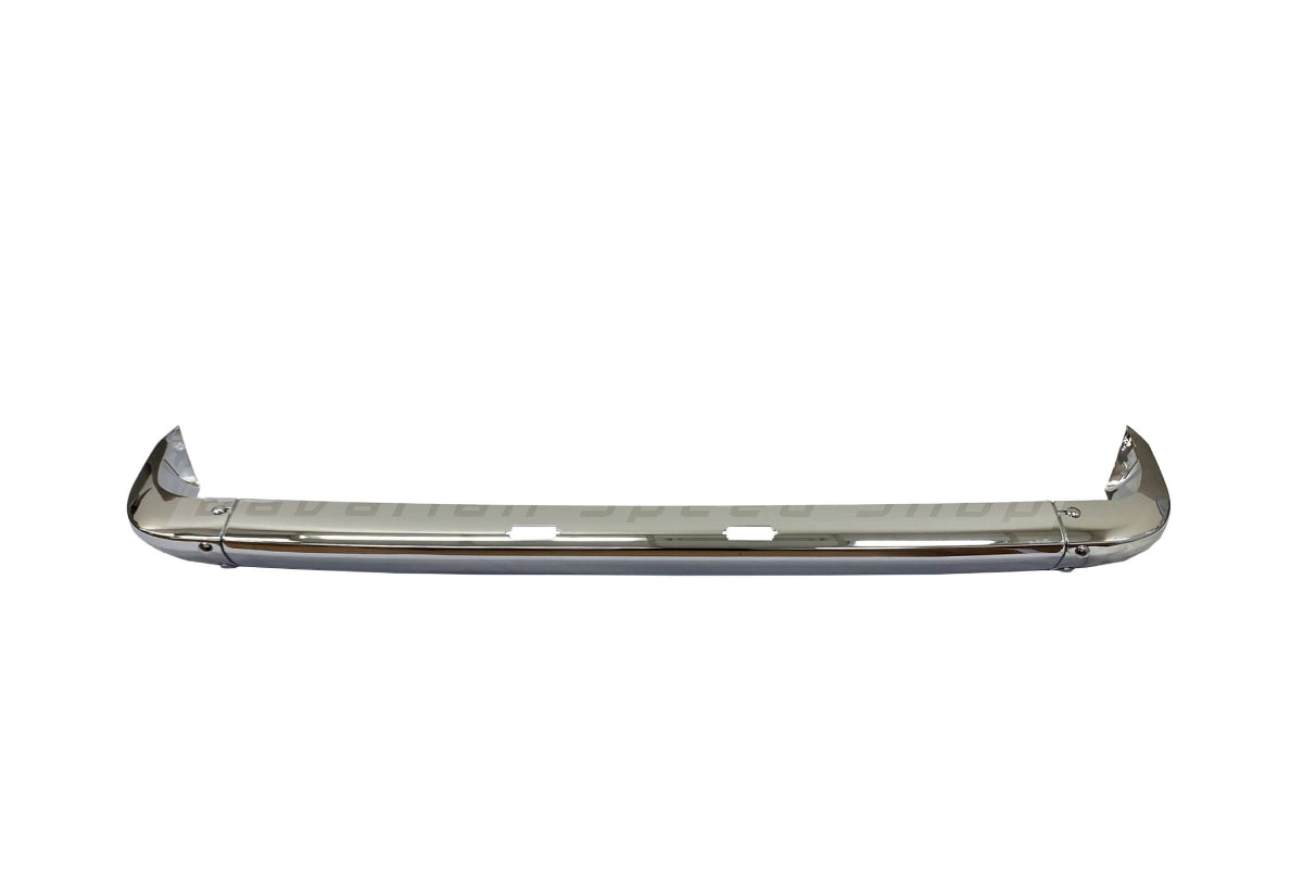 BMW 1502–2002 Early Chrome Rear Bumper Set - 51121801250 / 51125470052 / 51125470053