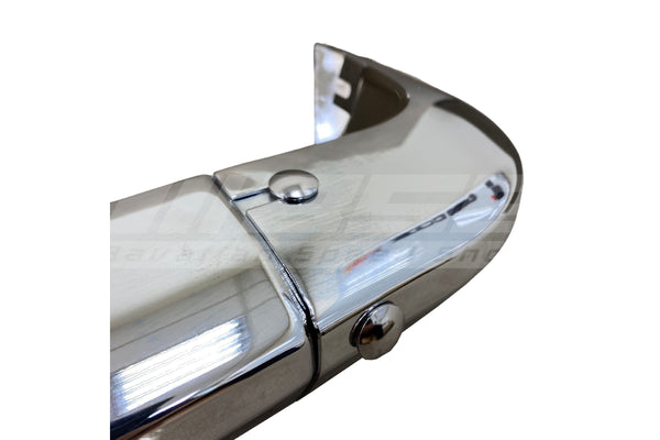 BMW 1502–2002 Early Chrome Rear Bumper Set (Modification) - 51121801250 / 51125470052 / 51125470053