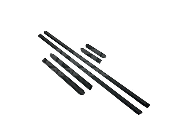 BMW E30 Coupe Late Lower Moulding Set – All Black (Profile B)