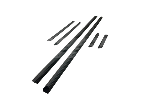 BMW E30 Coupe Late Lower Moulding Set – All Black (Profile B)