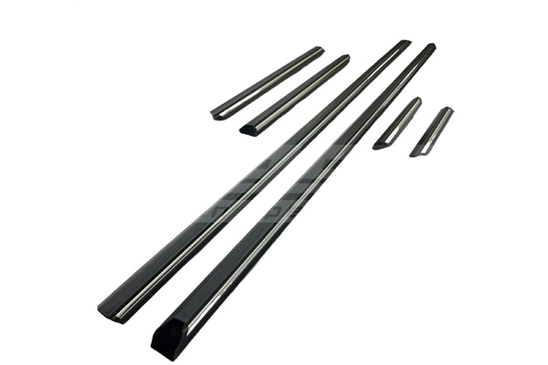 BMW E30 Coupe Lower Moulding Set – Chrome Insert - 51131876130 / 51131876129 / 51131876132 / 51131876131 / 51131876134 / 51131876133