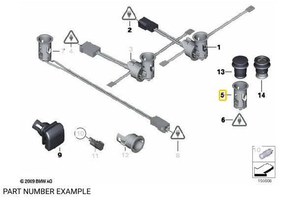 Genuine BMW Cigarette Plug-In Socket Lighter 12V - 61346973037