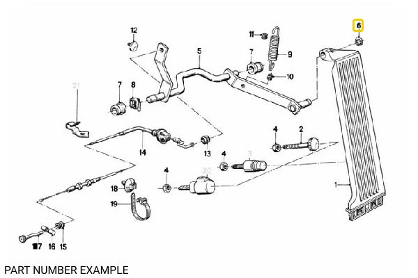 Genuine BMW Circlip for Accelerator Pedal – 07119904622