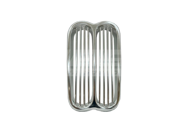BMW 1600–2002tii Early All-Silver Aluminium Grille Set (Up to 1973) - 51131801577 / 51131808473 / 51131808474