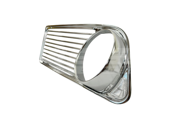 BMW 1600–2002tii Early Aluminium All-Silver Side Grille Set (Up to 1973) - 51131808473 / 51131808474