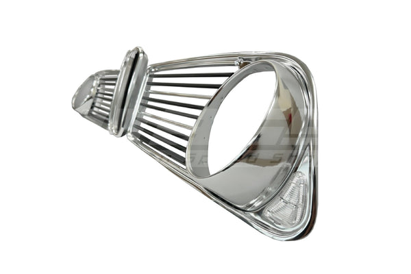 BMW 1602–2002 Early Black & Silver Aluminium Grille Set (Up to 1973) -  51131801577 / 51131808473 / 51131808474