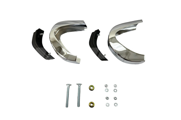 BMW 1502–2002 Early Front Bumper Overrider Set - 51111802617 / 51111802618 / 51115470016