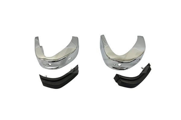 BMW 1502–2002 Early Front Bumper Overrider Set - 51111802617 / 51111802618 / 51115470016