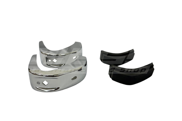 BMW 1502–2002 Early Front Bumper Overrider Set - 51111802617 / 51111802618 / 51115470016