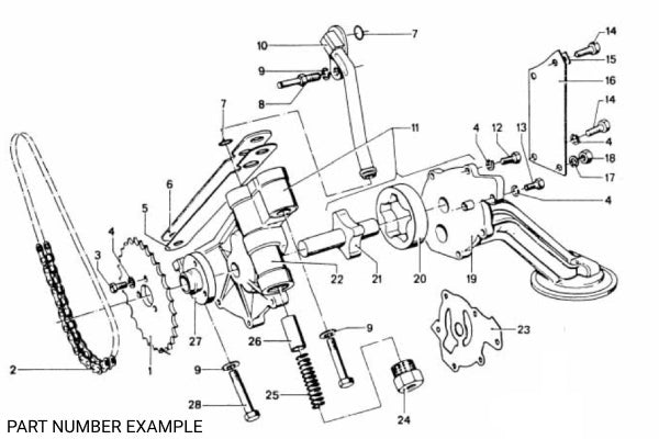 BMW M10 Engine Oil Pump Chain (5mm) - 11411716989