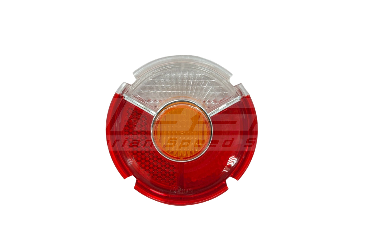 BMW 1502–2002 Euro-Spec Early Round Tail Lamp LH with Chrome Insert - 63211351665