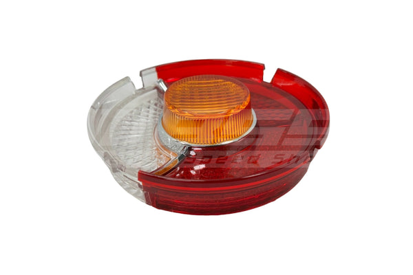 BMW 1502–2002 Euro-Spec Early Round Tail Lamp LH with Chrome Insert - 63211351665