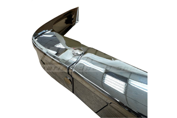 BMW E28 Euro Chrome Front Bumper Set - 51111868091 / 51111868093 / 51111868094