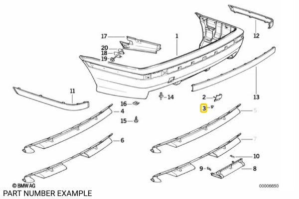 Genuine BMW Fixing Clamp – 51711910956