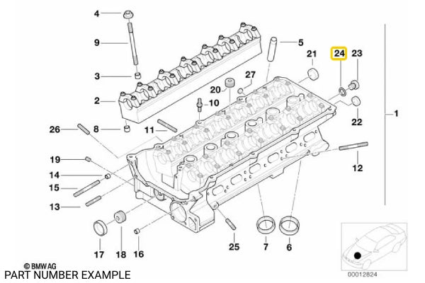Genuine BMW Gasket Ring - 07119963073