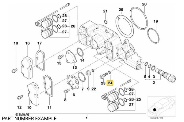 Genuine BMW Gasket Ring - 07119963073