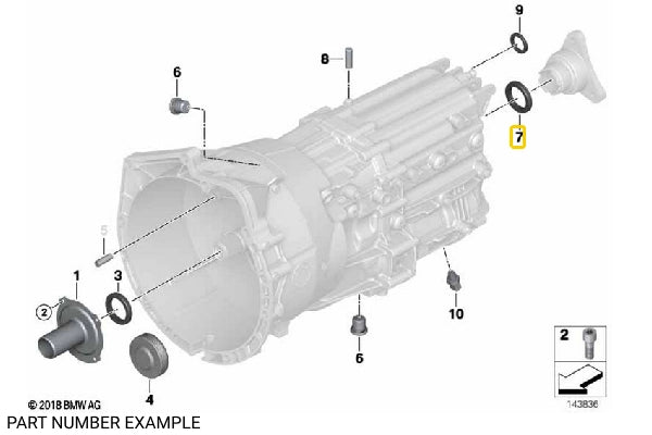 Gearbox Output Shaft Seal – 23121282458