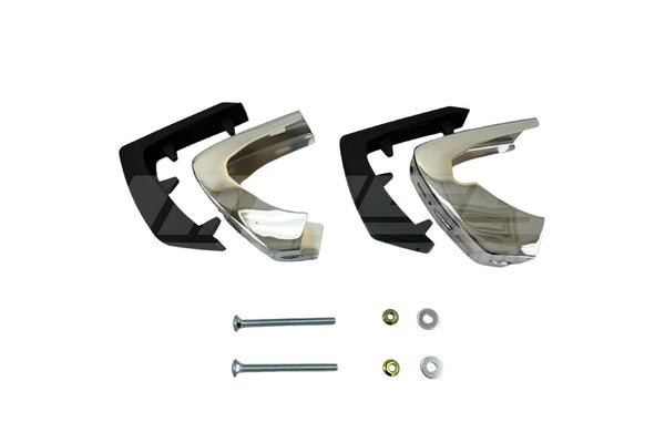 BMW 1502–2002 Late Front Bumper Overrider Set - 51111814701 / 51111814702 / 51111815484