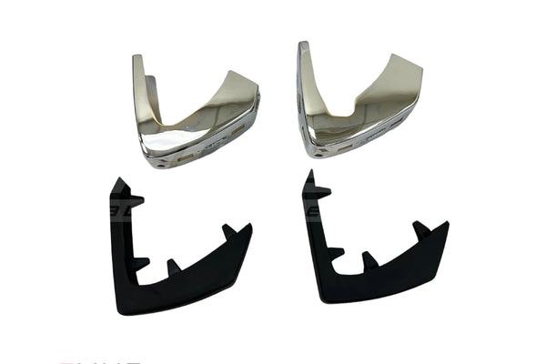 BMW 1502–2002 Late Front Bumper Overrider Set - 51111814701 / 51111814702 / 51111815484