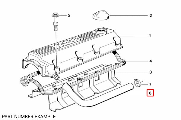 Genuine BMW M40 Vent Hose - 11151727851