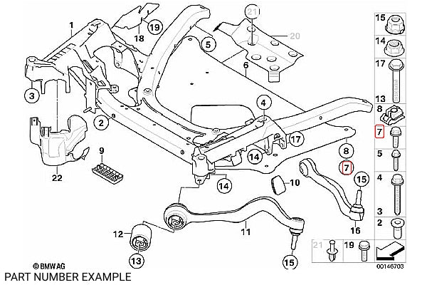 Genuine BMW Mounting Bolt With Flange - 31106772199