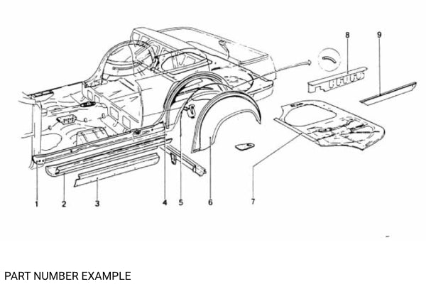 BMW 1502–2002 Rear Inner Wheel Housing RH - 41145403141