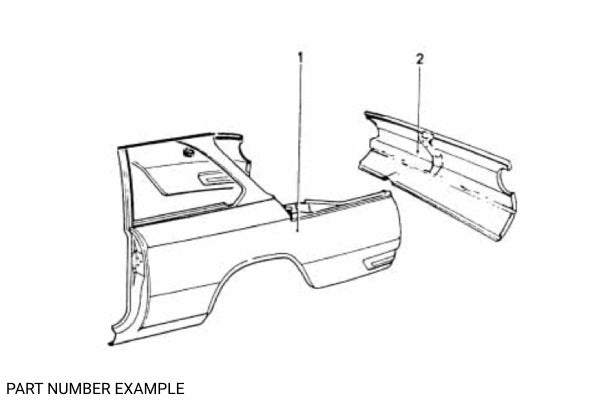 BMW 1502–2002 Left Rear Quarter Panel - 41351837037
