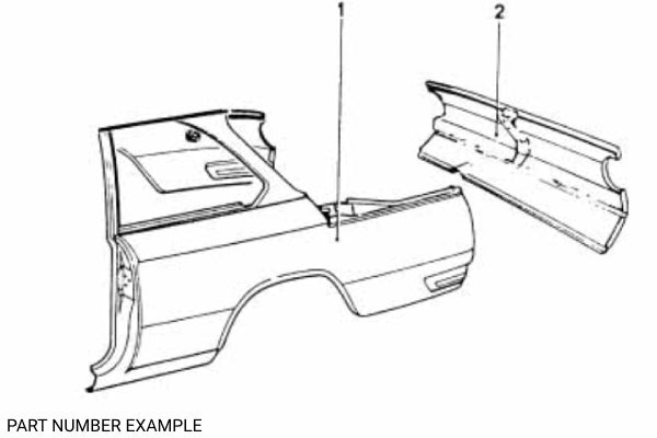 BMW 1502–2002 Right Rear Quarter Panel - 41351837038