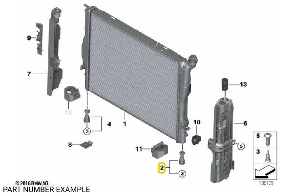 Genuine BMW Radiator Drain Plug  – 17117529497