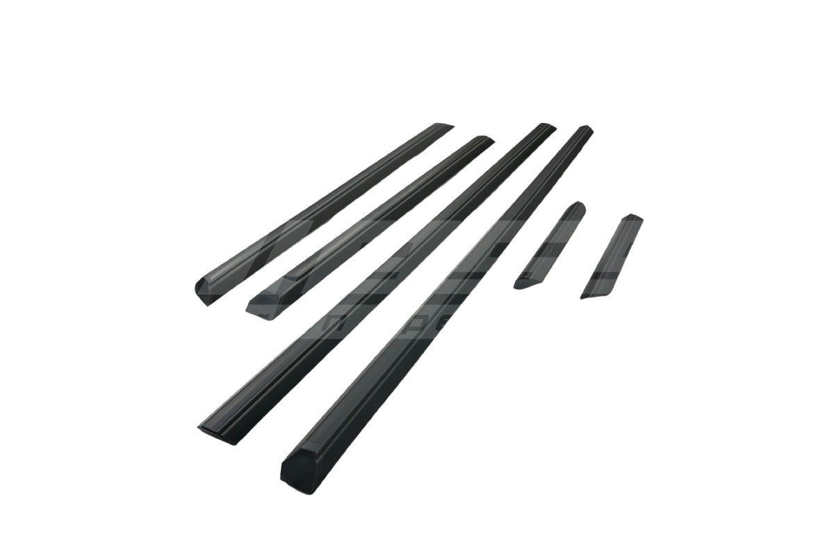BMW E30 Sedan Late Lower Moulding Set – All Black (Profile B)