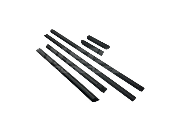 BMW E30 Sedan Late Lower Moulding Set – All Black (Profile B)
