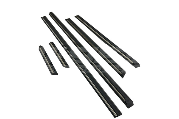 BMW E30 Sedan Early Lower Moulding Set – Chrome Insert
