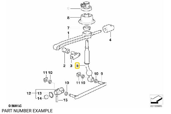 Genuine BMW Shifter Lever for E46 – 25117527256